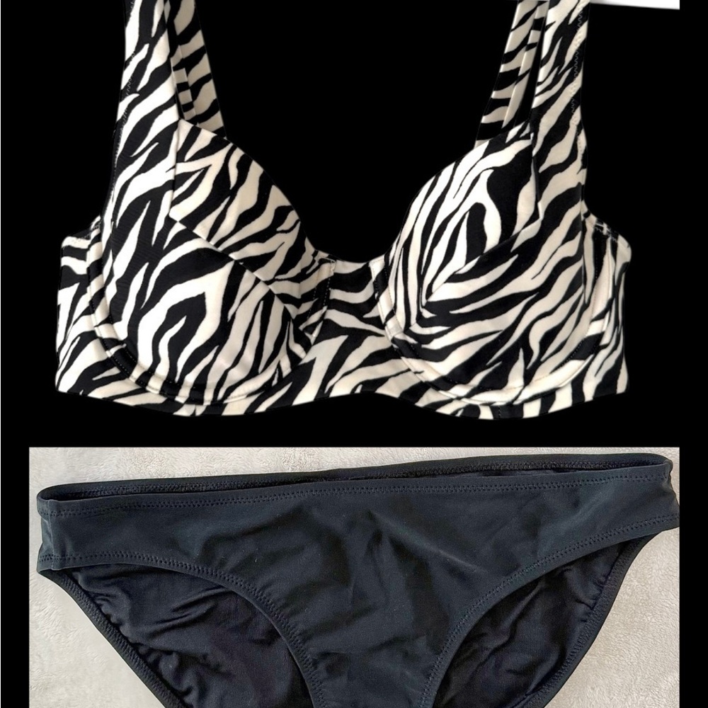 H&M Black and White Bikini Set